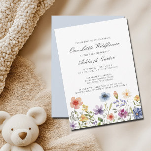 Invitation Notre petite fleur sauvage jolie Baby Shower de pr