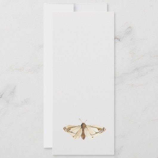 Invitation Notre Petite libellule Bleue Boeuf N'Importe Quel (Dos)