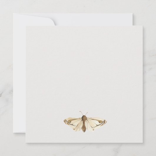 Invitation Notre Petite libellule Bleue Boeuf N'Importe Quel  (Dos)