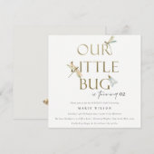 Invitation Notre petite libellule d'or de Bug N'importe quel (Devant / Derrière)