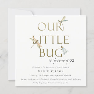Invitation Notre petite libellule d'or de Bug N'importe quel
