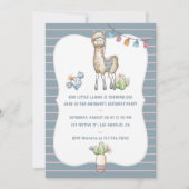Invitation Notre petite Llama Anniversaire de enfant Party In (Devant)