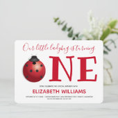 Invitation Notre Petite Ousette Qui Devient Un Premier Annive (Debout devant)