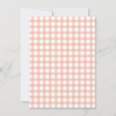 Invitation Notre petite pêche douce est un bébé premier anniv (Dos)