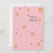 Invitation "NOTRE PETITE PIGGIE" | "Amour & Bagels" (Dos)