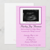 Invitation Notre petite princesse, Hai… (Devant / Derrière)