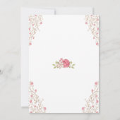 Invitation Notre petite princesse Premier Anniversaire (Dos)