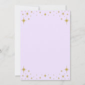 Invitation Notre Petite Princesse Royale d'or et Bleue Annive (Dos)