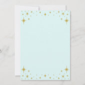 Invitation Notre Petite Princesse Royale d'or et Bleue Annive (Dos)