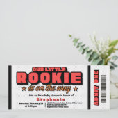 Invitation Notre petite recrue est sur la voie Billet d'invit (Debout devant)