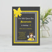 Invitation Notre petite reine (Debout devant)