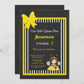 Invitation Notre petite reine (Devant / Derrière)