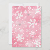 INVITATION NOTRE PETITE ROSE DE LA NEIGE 1ER ANNIVERSAIRE (Dos)