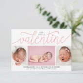 Invitation Notre petite Saint Valentin avec photo (Debout devant)