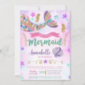 Invitation Notre Petite Sirène Anniversaire (Devant)