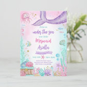 Invitation Notre Petite Sirène Anniversaire (Debout devant)