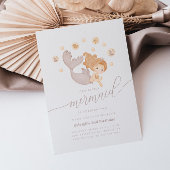 Invitation Notre Petite Sirène Filles de la Mer Boho fête d'a