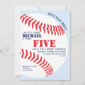 Invitation Notre Petite Slugger Baseball Anniversaire (Devant)