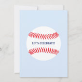 Invitation Notre Petite Slugger Baseball Anniversaire (Dos)