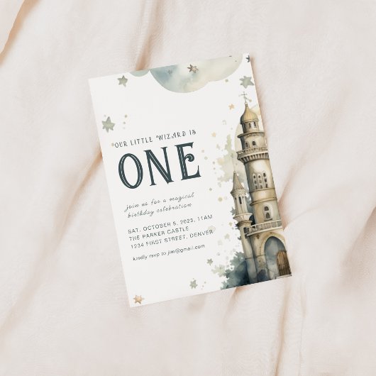 Invitation Notre petite sorcière magicien est une