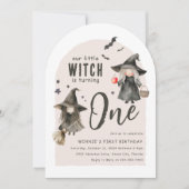 Invitation Notre Petite Sorcière | Première fête d'anniversai (Devant)