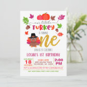 Invitation Notre petite Turquie devient un - Girl - FD (Debout devant)