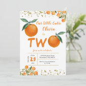 Invitation Notre petite ville est deux ans (Debout devant)