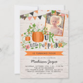 Invitation Notre peu de photo de partie d'anniversaire de (Devant)