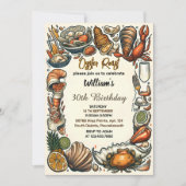 Invitation Notre Plage Huîtres de fruits de mer rôties 30e an (Devant)