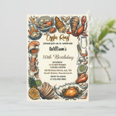 Invitation Notre Plage Huîtres de fruits de mer rôties 30e an (Debout devant)