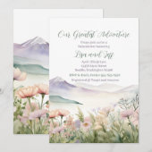 Invitation Notre plus grand baby shower d'aventure (Devant / Derrière)