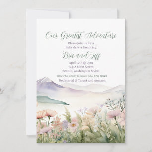 Invitation Notre plus grand baby shower d'aventure