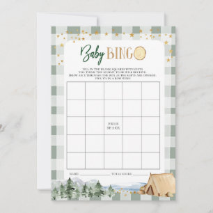 Invitation Notre plus grand Baby shower d'aventure Jeu de Bin