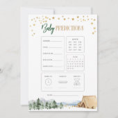 Invitation Notre plus grand Baby shower d'aventure prédiction (Devant)