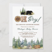 Invitation Notre plus grand Baby shower d'ours de maman (Devant)
