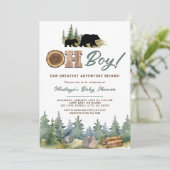 Invitation Notre plus grand Baby shower d'ours de maman (Debout devant)