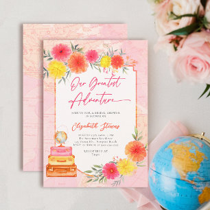 Invitation Notre Plus Grande Aventure Florale Voyage Zinnia M