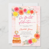 Invitation Notre plus grande aventure Zinnia Bright Floral Br (Devant)