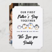 INVITATION NOTRE PREMIÈRE FÊTE DES PÈRES ENSEMBLE (Devant / Derrière)