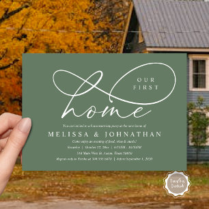 Invitation Notre Première Maison, Cosy House Party