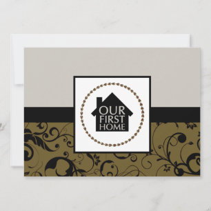 Invitation notre première maison (damas)