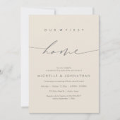 Invitation Notre première maison, fête du réchauffement clima (Devant)