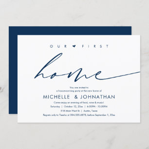 Invitation Notre première maison, fête du réchauffement clima