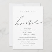 Invitation Notre première maison, fête du réchauffement clima (Devant)