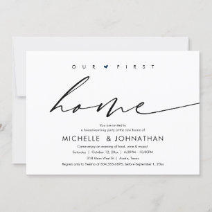 Invitation Notre première maison, fête du réchauffement clima