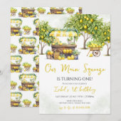 Invitation Notre principal Squeeze Lemon Anniversaire (Devant / Derrière)