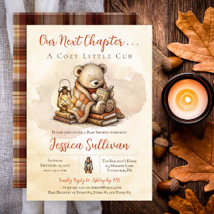 Invitation Notre Prochain Chapitre Ours en Peluche Ourson Béb