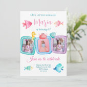 Invitation Notre Sirène 3 photo Collage Anniversaire Invitati (Debout devant)