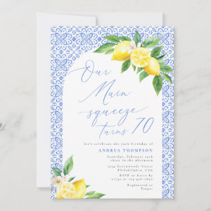 Invitation Notre Squeeze Main tourne 70 Lemon Italien Anniver