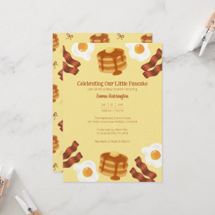 Invitation Notre Thème de Petit Déjeuner Crêpes pour un Brunc